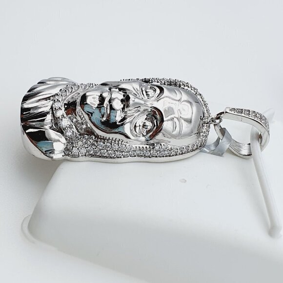 - "925 Sterling Silver Plated CZ Pendant, EVBRS355 - Picture 3 of 10